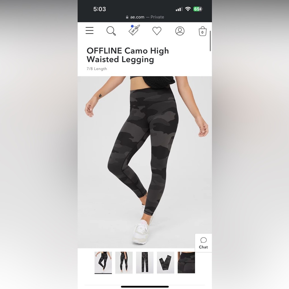 Aerie Black Camo Leggings